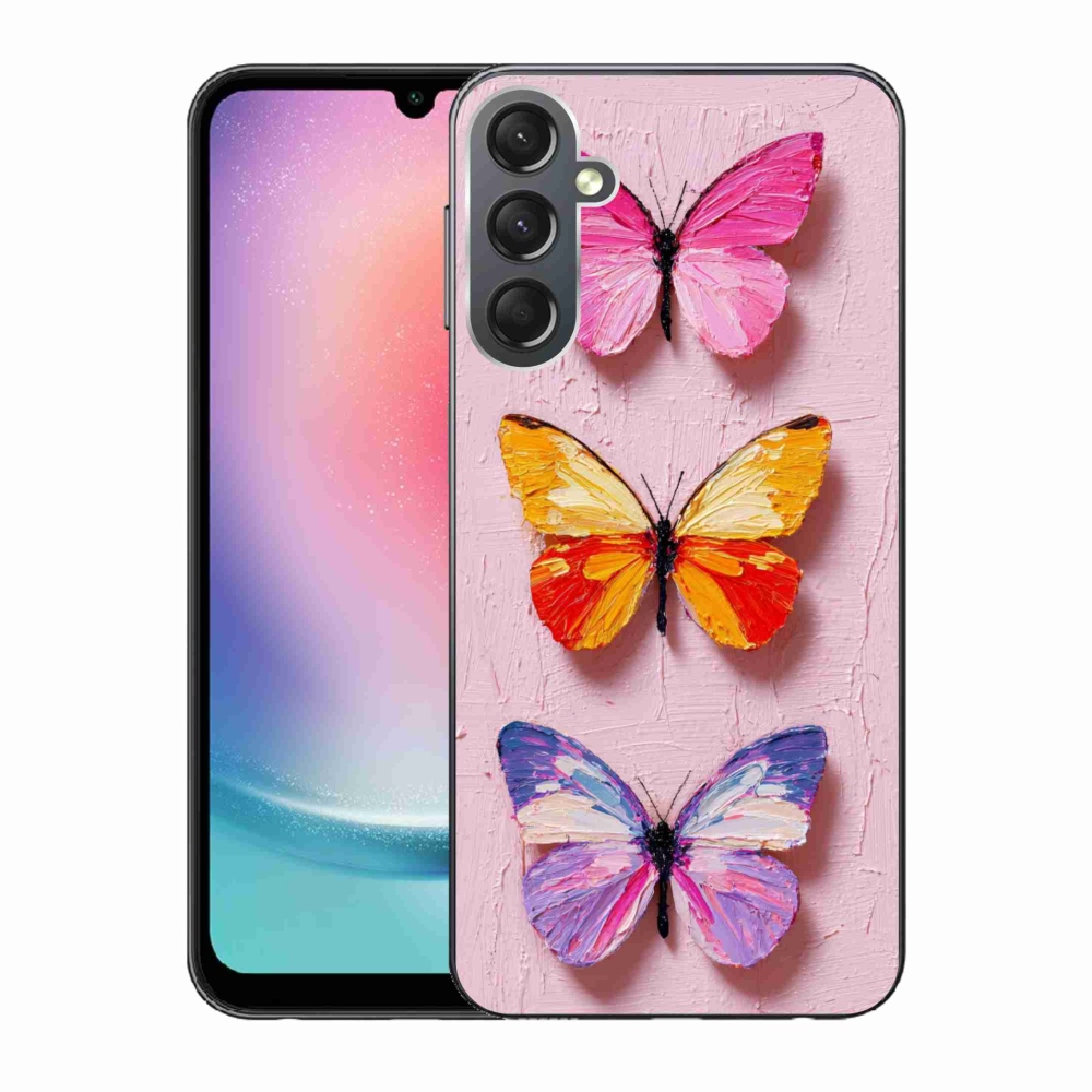 Gél borítás mmCase Samsung Galaxy A24 készülékhez - pillangó szentháromság