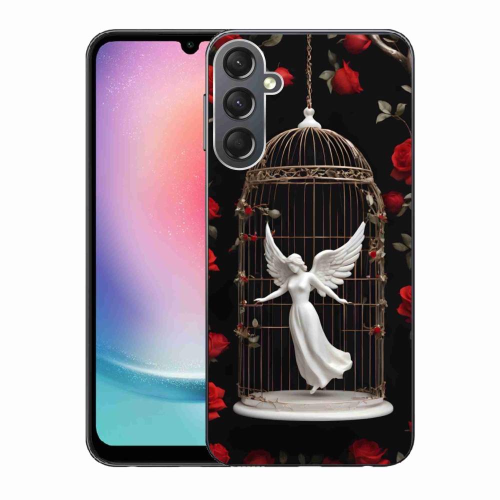 Gél borítás mmCase Samsung Galaxy A24 készülékhez - csapdába esett angyal