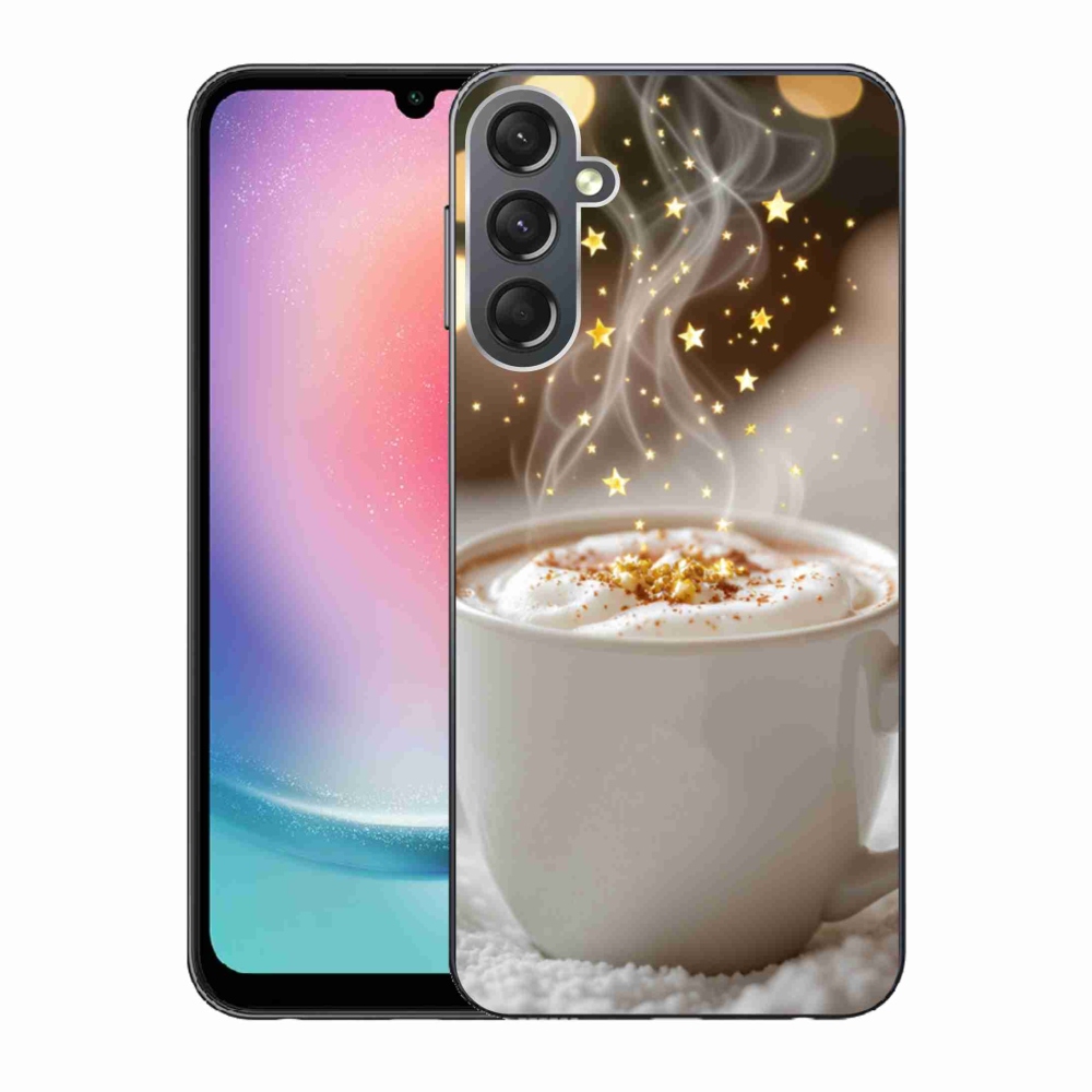 Gél borítás mmCase Samsung Galaxy A24 készülékhez - Karácsonyi forró ital