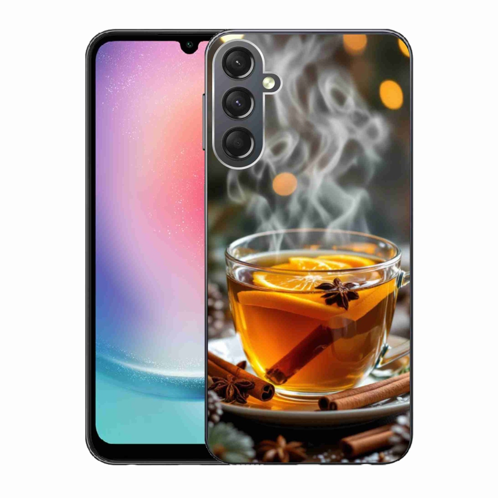 Gél borítás mmCase Samsung Galaxy A24 készülékhez - karácsonyi lyukasztás