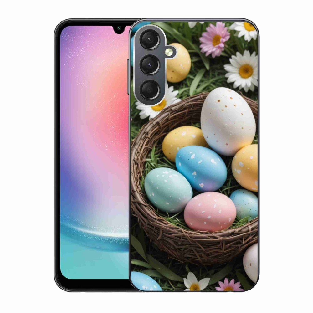 Zselés borítás mmCase Samsung Galaxy A24 - Húsvéti tojások 2