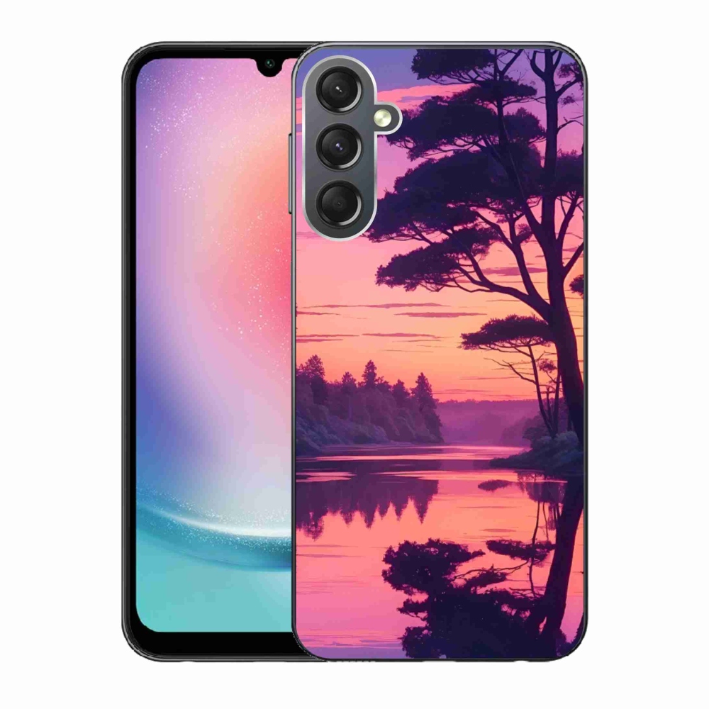 Gél borítás mmCase Samsung Galaxy A24 készülékhez - naplemente a tó felett