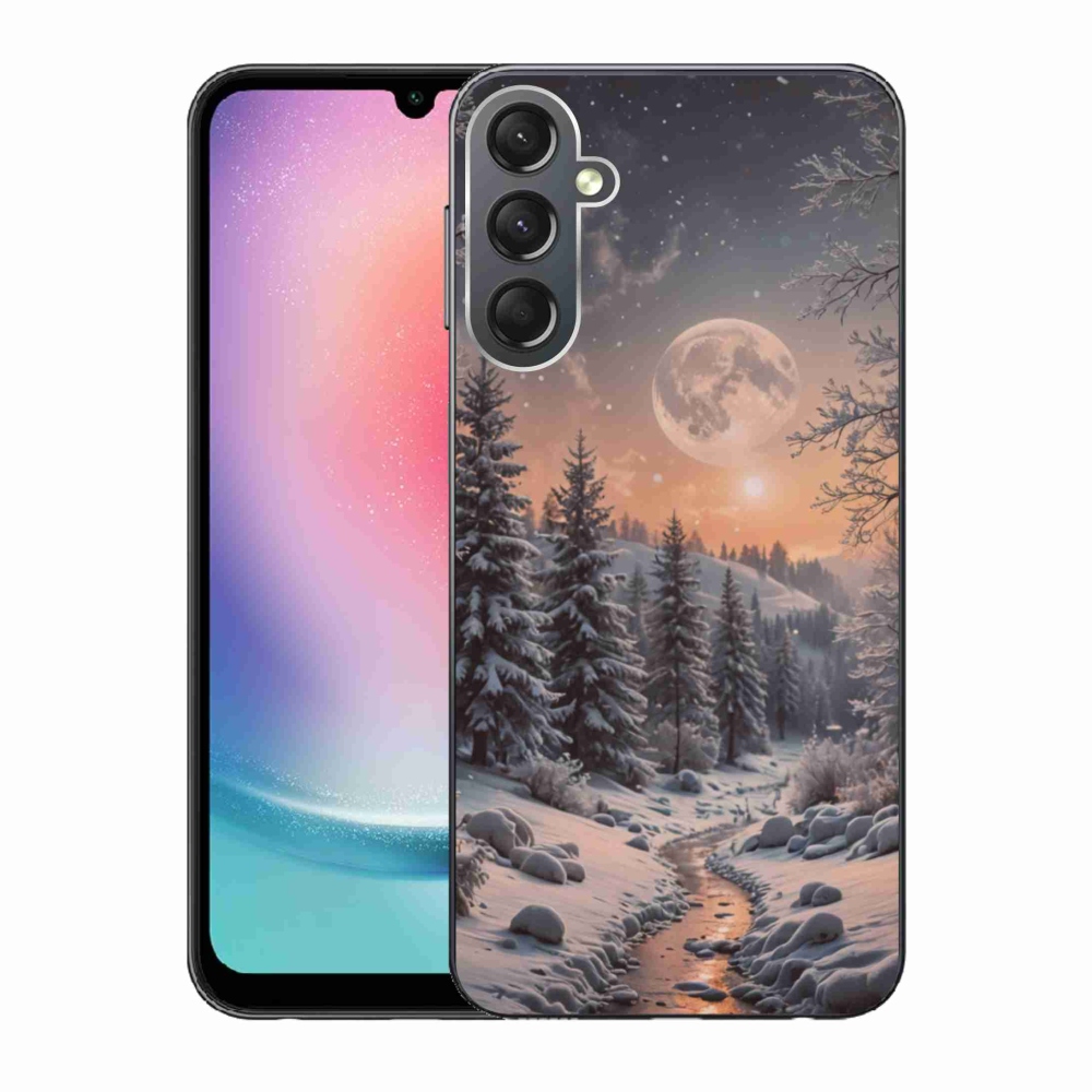 Gél borítás mmCase Samsung Galaxy A24 - téli táj 2