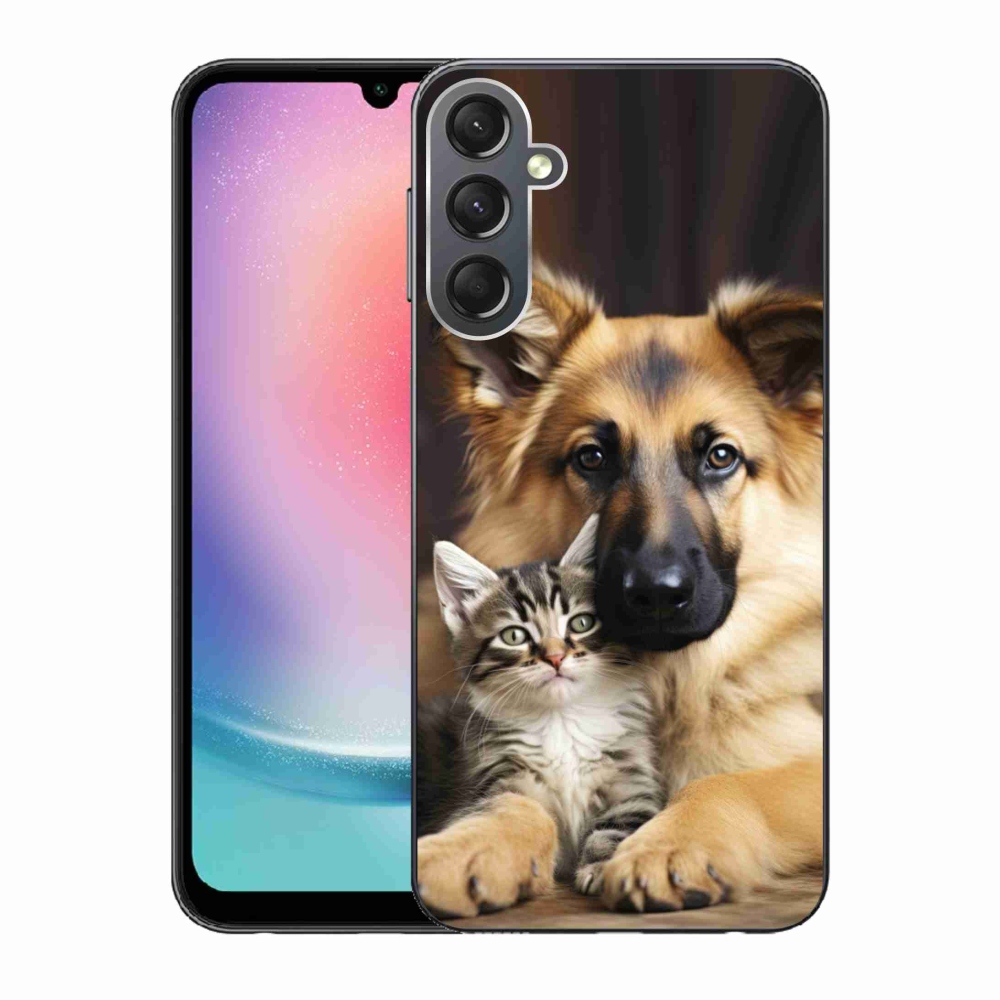 Gél borítás mmCase Samsung Galaxy A24 készülékhez - állati barátság