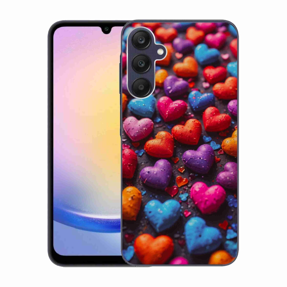 Zselés borítás mmCase Samsung Galaxy A25 5G - színes szív