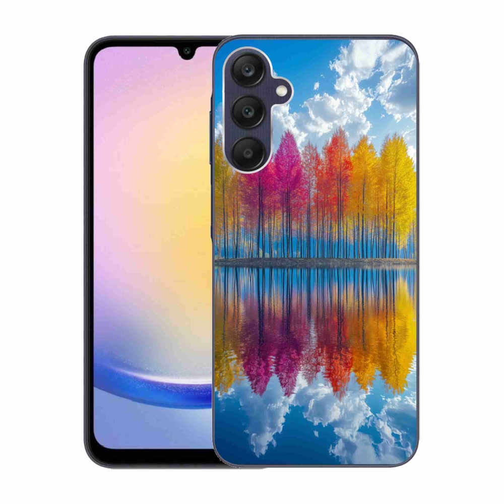 Gél borítás mmCase Samsung Galaxy A25 5G - színes fákhoz