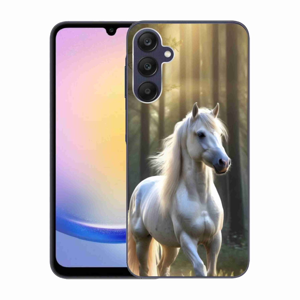Zselés borítás mmCase Samsung Galaxy A25 5G - fehér ló 3