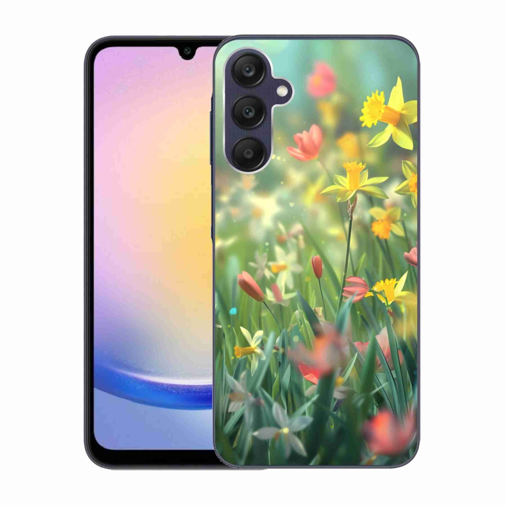 Gél borító mmCase Samsung Galaxy A25 5G - tavaszi virágokhoz