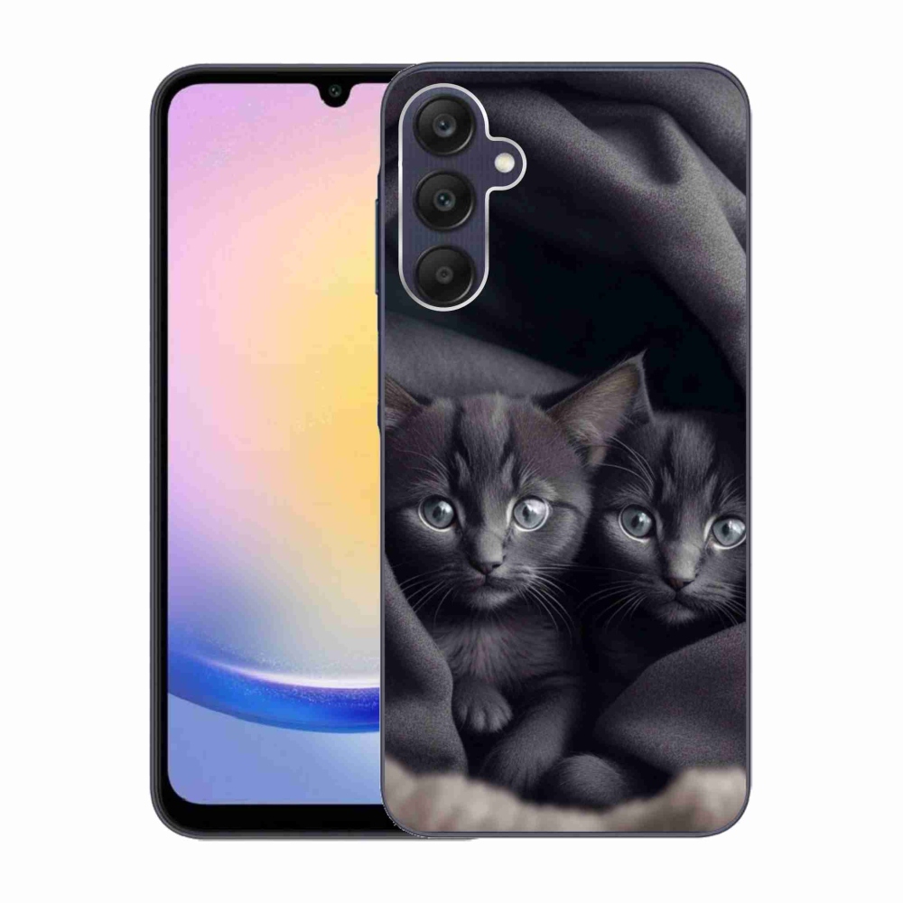 Zselés borítás mmCase Samsung Galaxy A25 5G - cat duo - Samsung Galaxy A25 5G számára