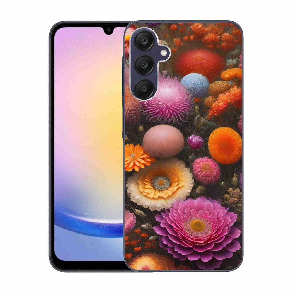 Gél borítás mmCase Samsung Galaxy A25 5G - virágos kompozícióhoz