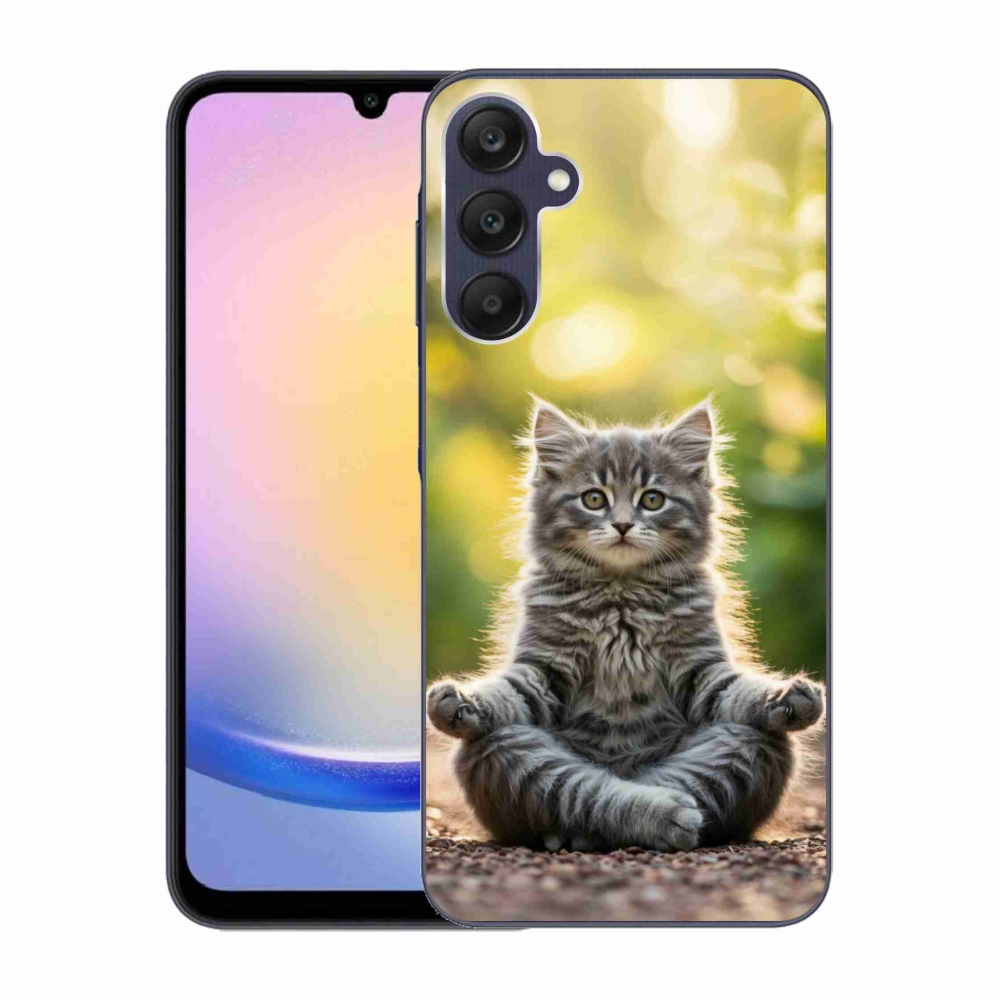Gél borítás mmCase Samsung Galaxy A25 5G - meditáló cica
