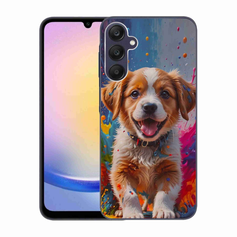 Gél borítás mmCase Samsung Galaxy A25 5G - aranyos kiskutya 3