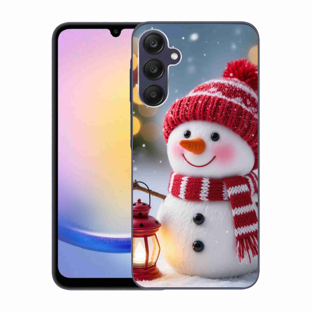Gél védőhuzat mmCase Samsung Galaxy A25 5G - hóember 2