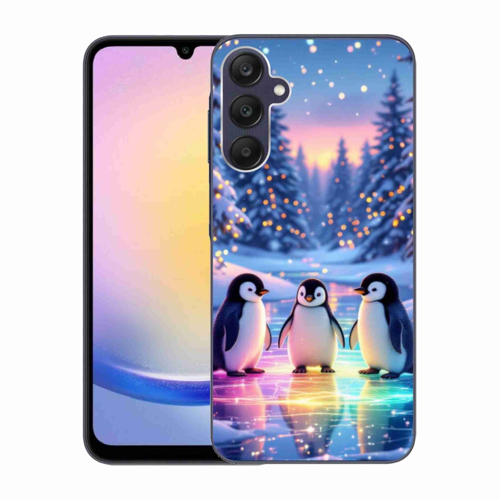 Zselés borítás mmCase Samsung Galaxy A25 5G - pingvinekhez