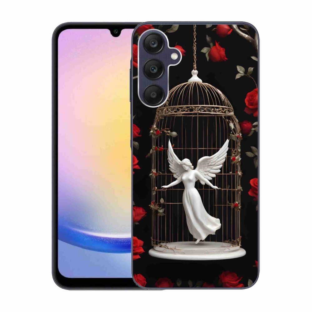 Gél borítás mmCase Samsung Galaxy A25 5G - csapdába esett angyalhoz