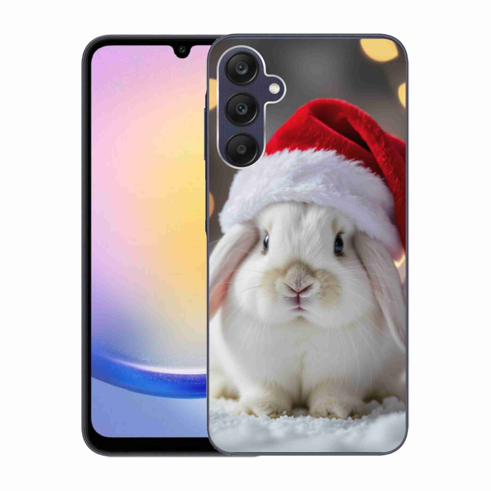 Gél borítás mmCase Samsung Galaxy A25 5G - Karácsonyi nyúl