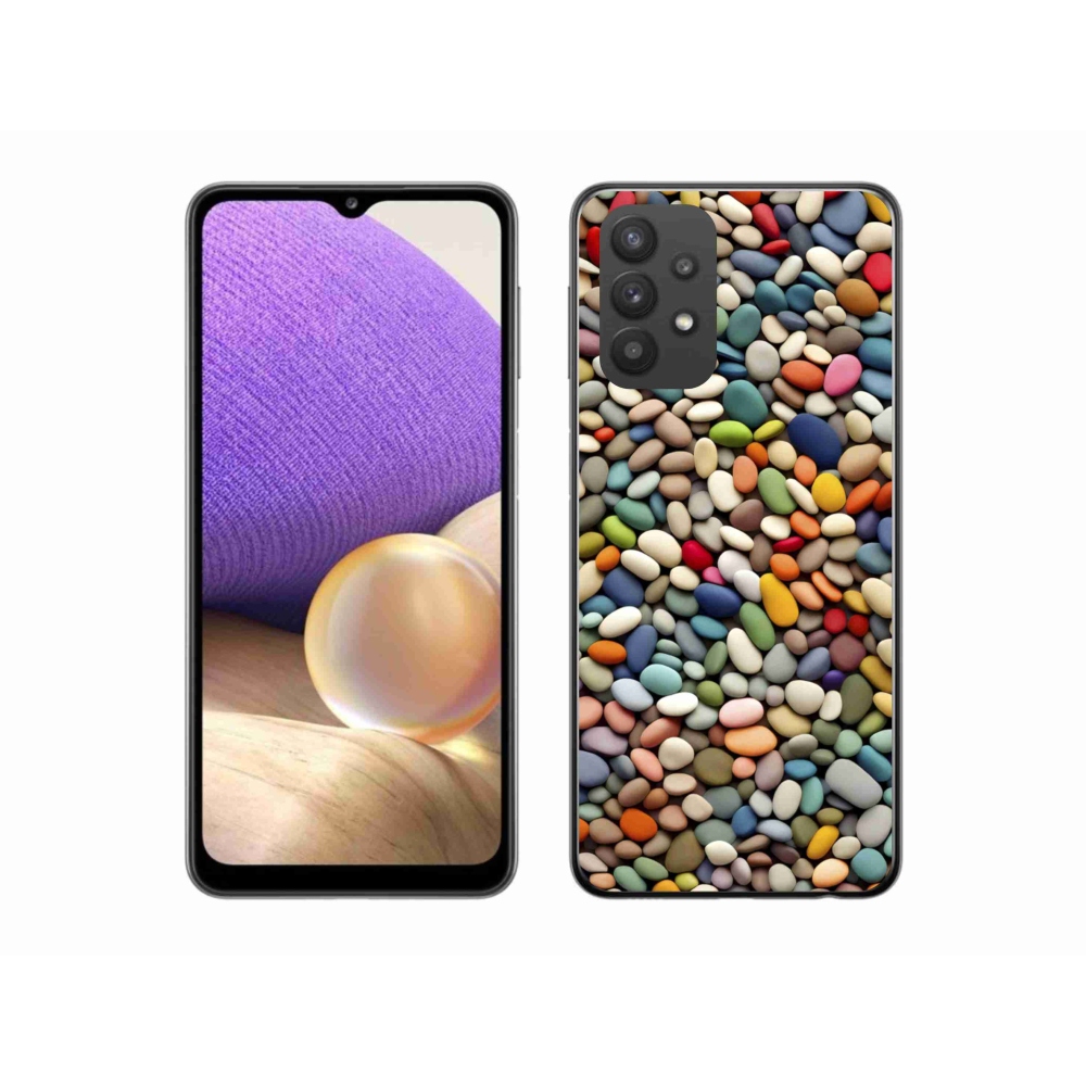 Zselés borítás mmCase Samsung Galaxy A32 5G - színes strasszkövek 2