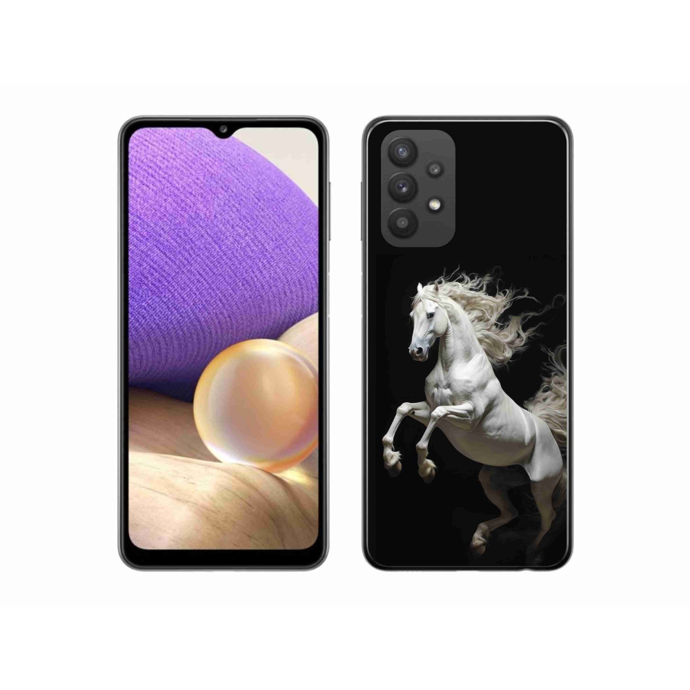 Zselés borítás mmCase Samsung Galaxy A32 5G - fehér ló 4