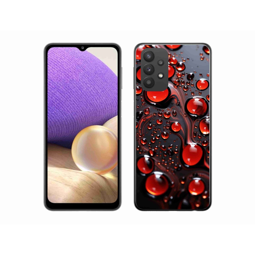 Gél védőhuzat mmCase Samsung Galaxy A32 5G - piros csepp 2
