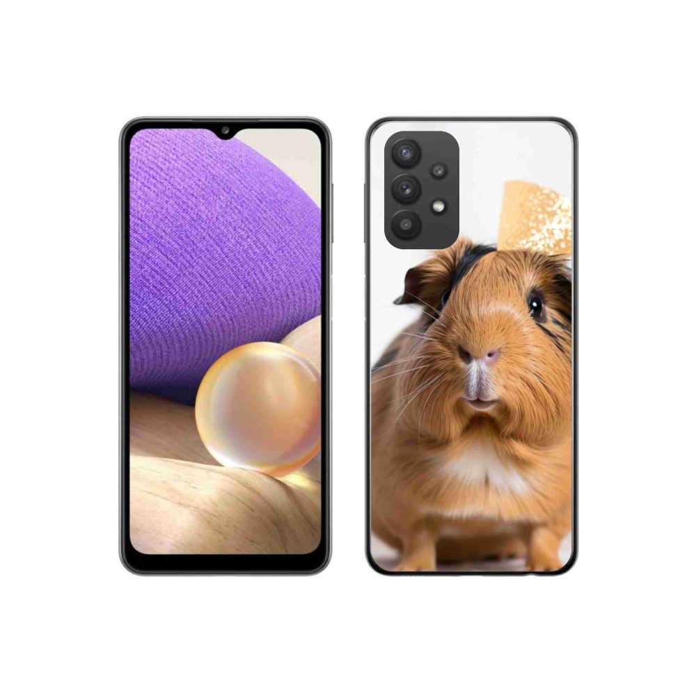 Zselés borítás mmCase Samsung Galaxy A32 5G - barna tengerimalachoz