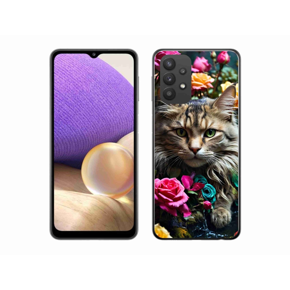 Zselés borítás mmCase Samsung Galaxy A32 5G - macskaszem nézet 2