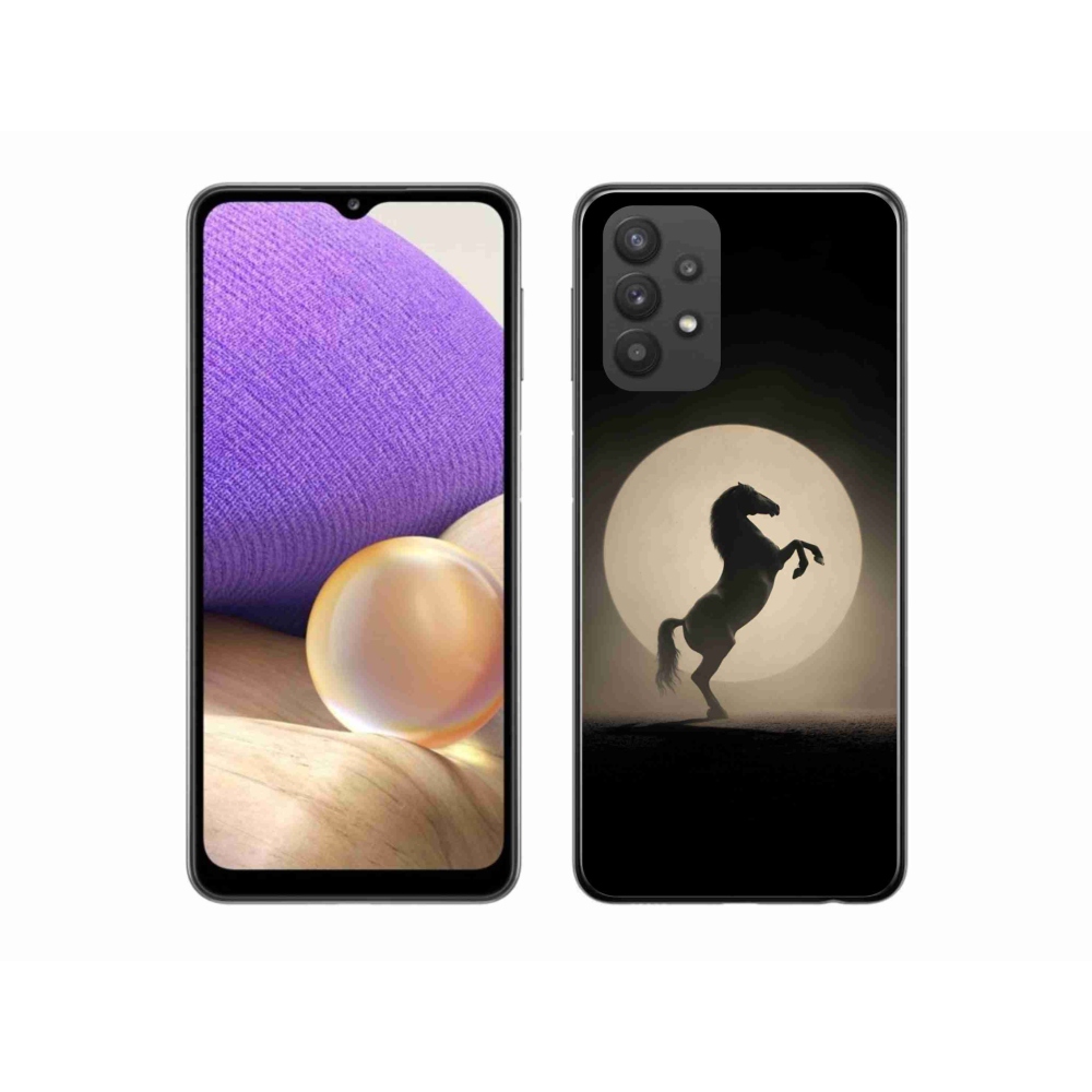 Zselés borítás mmCase Samsung Galaxy A32 5G - ló sziluettje