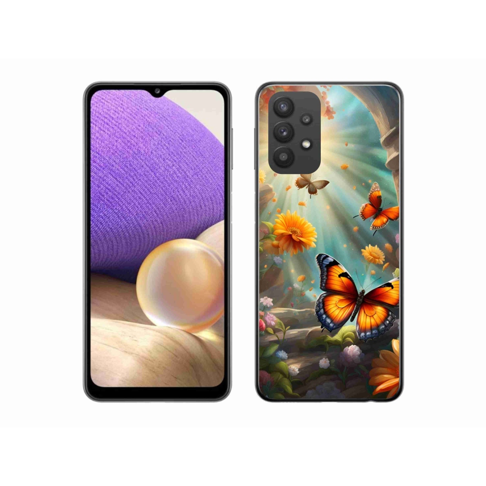 Zselés borítás mmCase Samsung Galaxy A32 5G - pillangókert 2