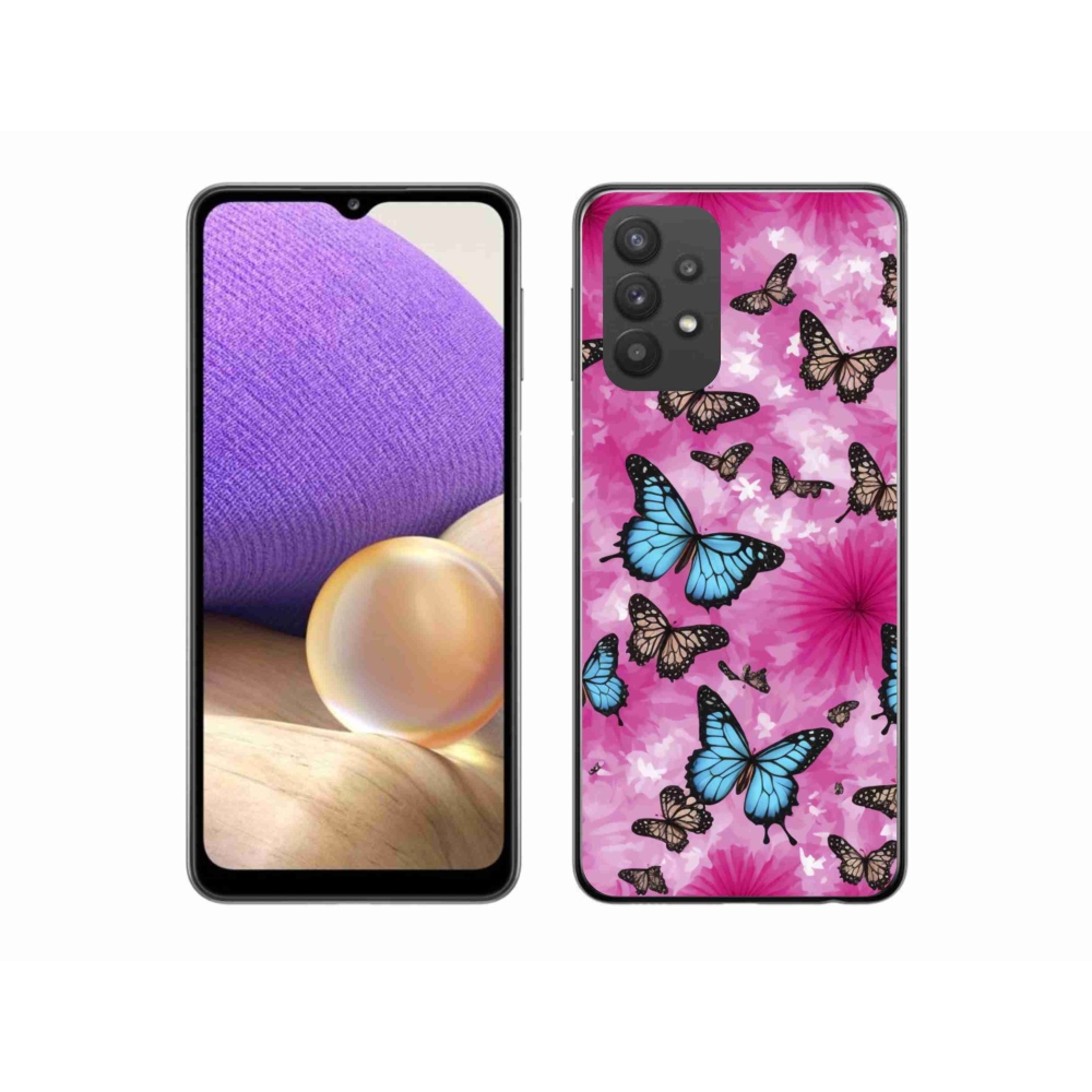 Gél borítás mmCase Samsung Galaxy A32 5G - pillangókert - Samsung Galaxy A32 5G - pillangókert