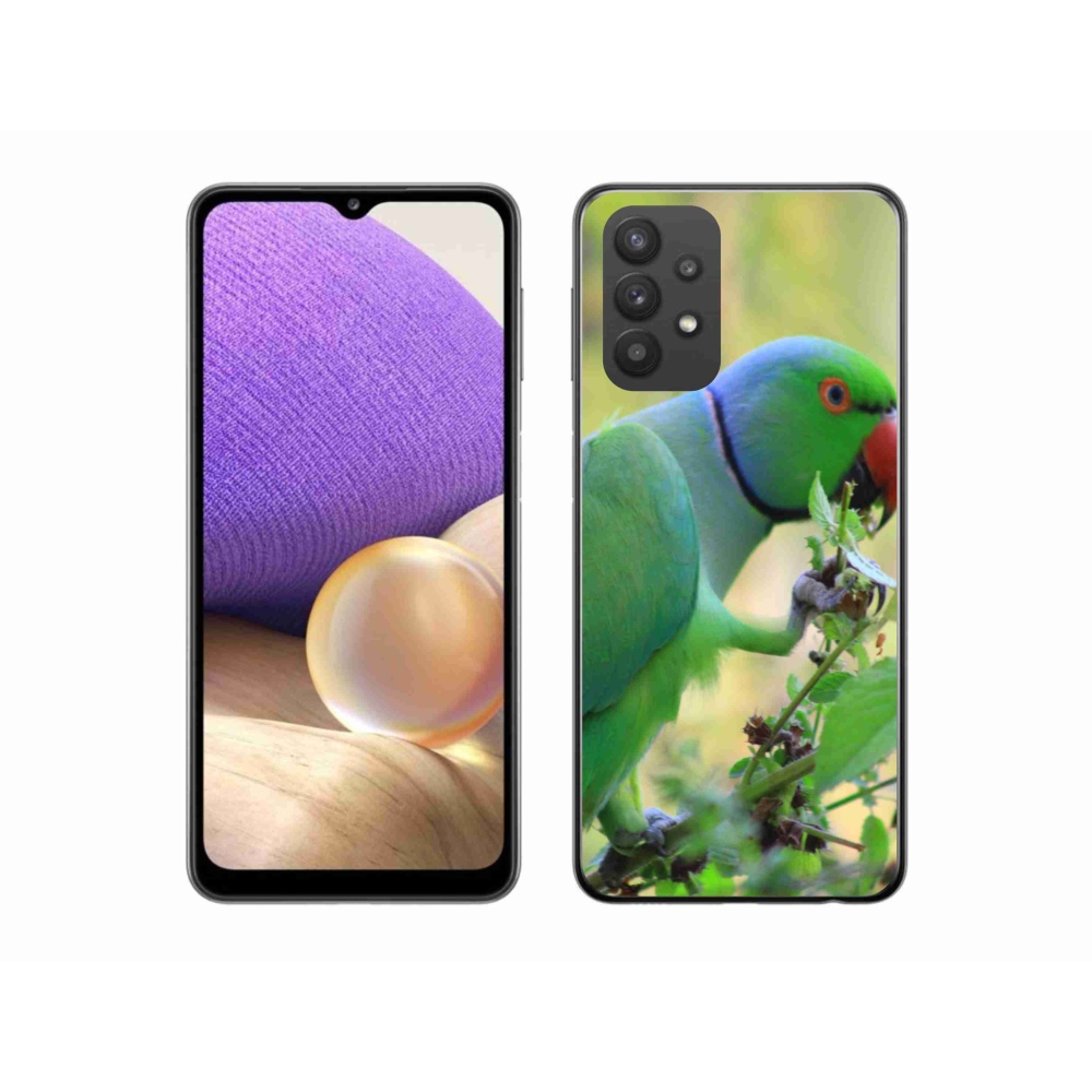 Gél borítás mmCase Samsung Galaxy A32 5G - papagáj alexandr