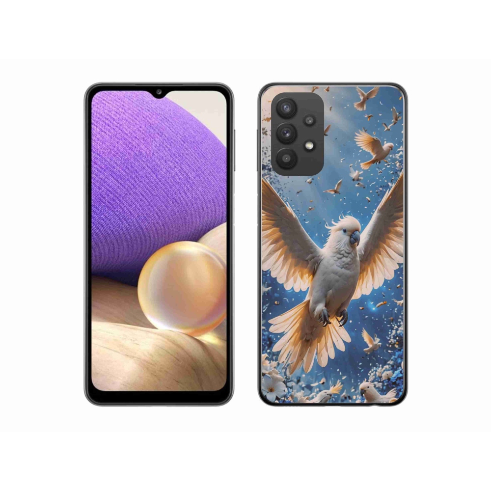 Gél borítás mmCase Samsung Galaxy A32 5G - papagáj kakadu