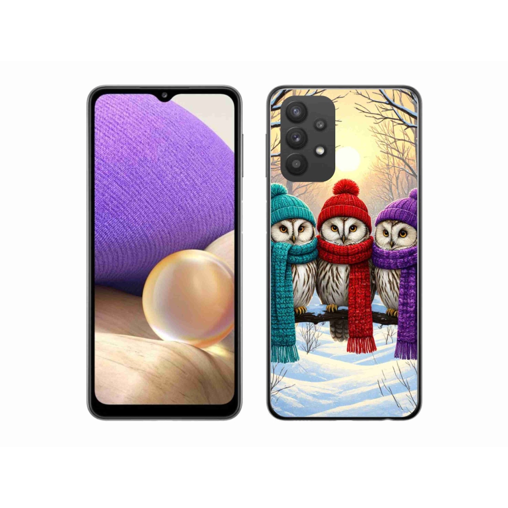 Zselés borítás mmCase Samsung Galaxy A32 5G - bagoly barátok