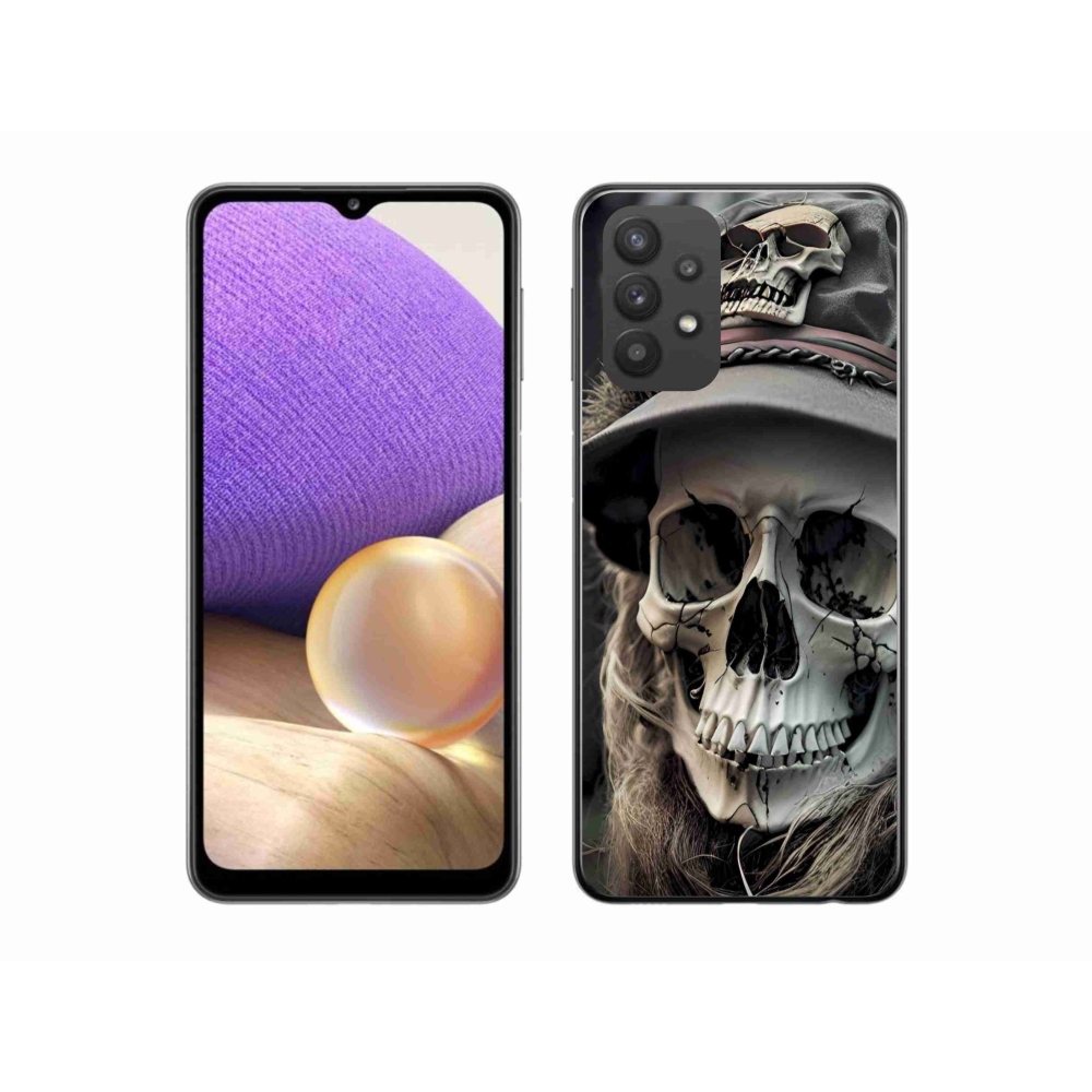 Zselés borítás mmCase Samsung Galaxy A32 5G - sötét koponya