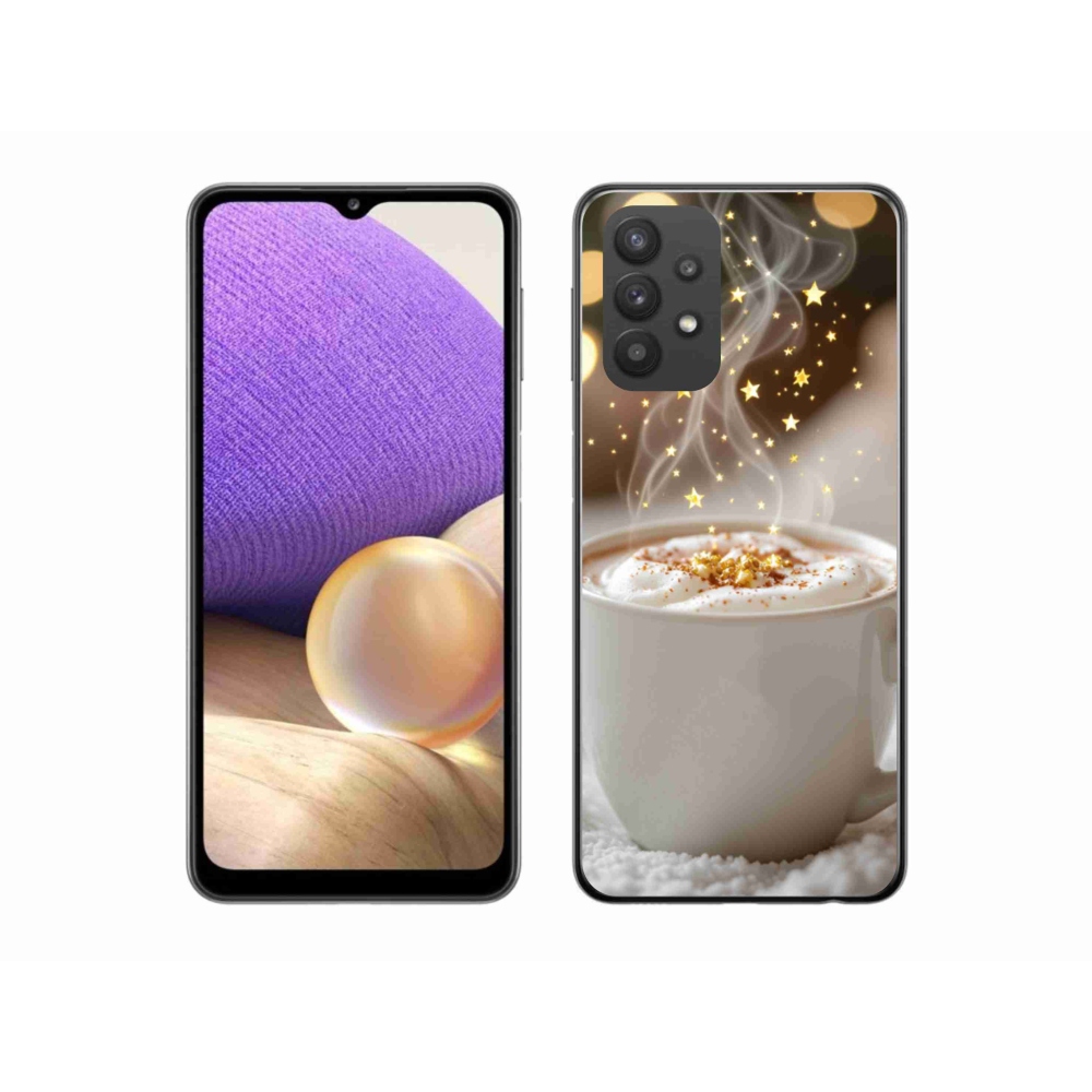 Gél borítás mmCase Samsung Galaxy A32 5G - Karácsonyi forró ital