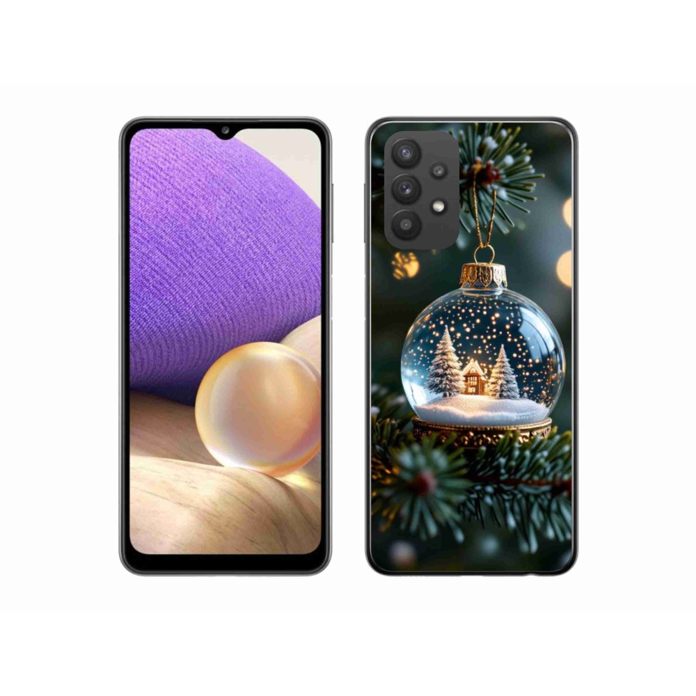 Gél borítás mmCase Samsung Galaxy A32 5G - Karácsonyi gömbök 2