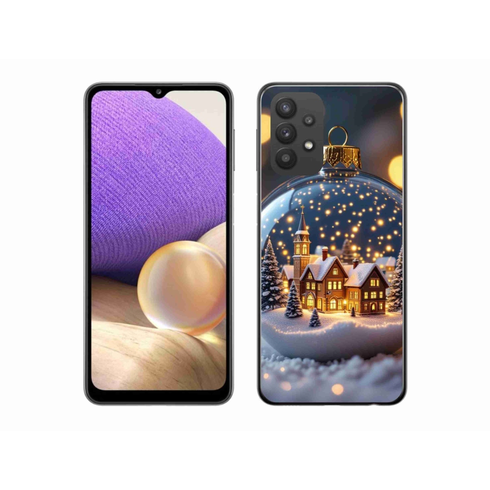 Gél borítás mmCase Samsung Galaxy A32 5G - Karácsonyi gömbök 4