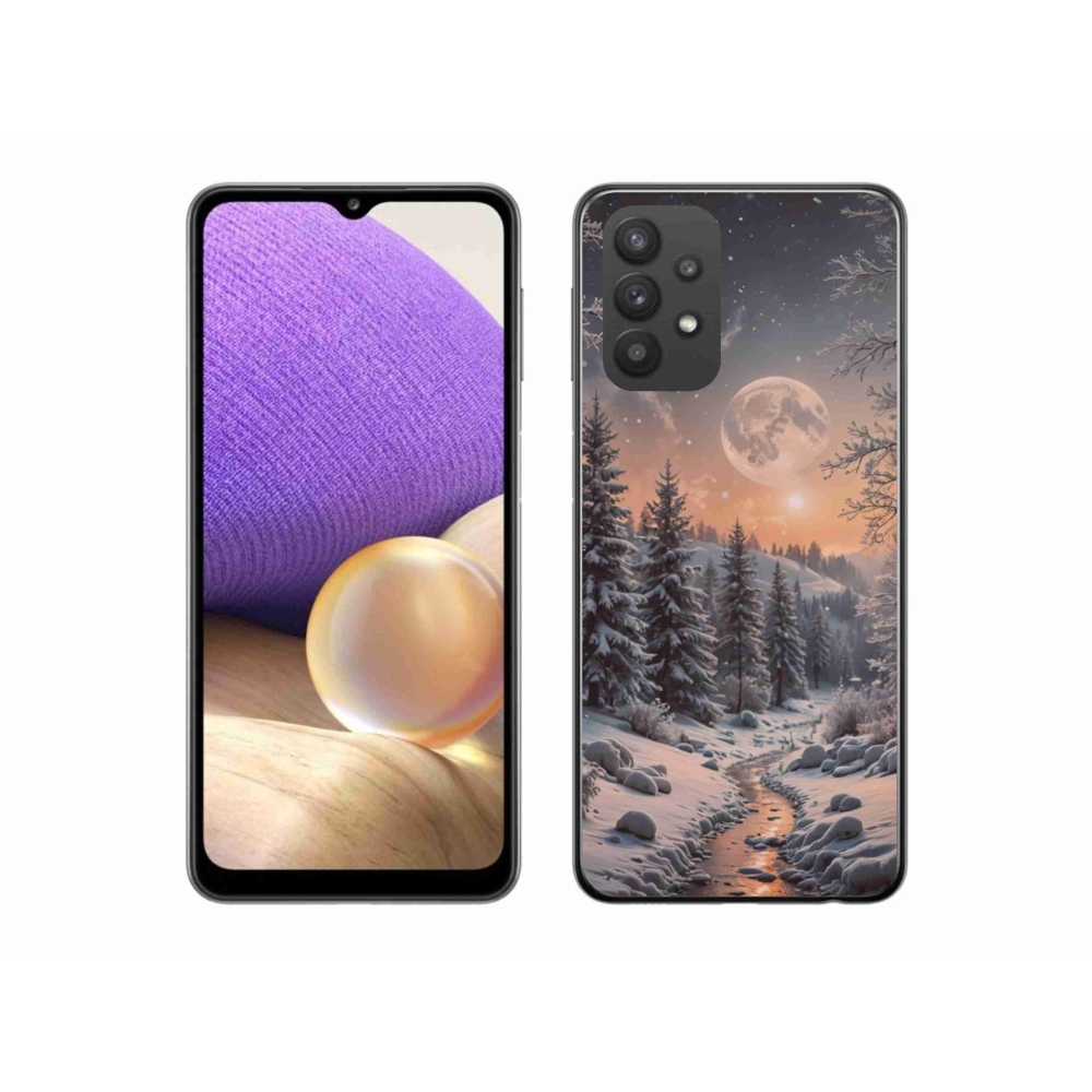 Gél borító mmCase Samsung Galaxy A32 5G - téli táj 2