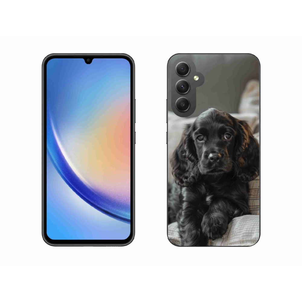 Gél borítás mmCase Samsung Galaxy A34 5G - angol cocker spánielhez