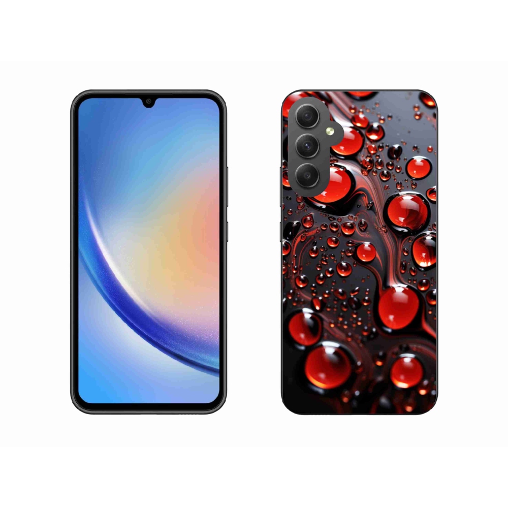 Gél védőhuzat mmCase Samsung Galaxy A34 5G - piros csepp 2