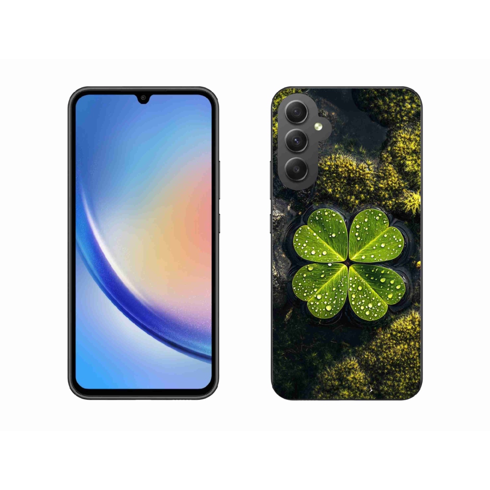 Gél borítás mmCase Samsung Galaxy A34 5G - négylevelű lóhere