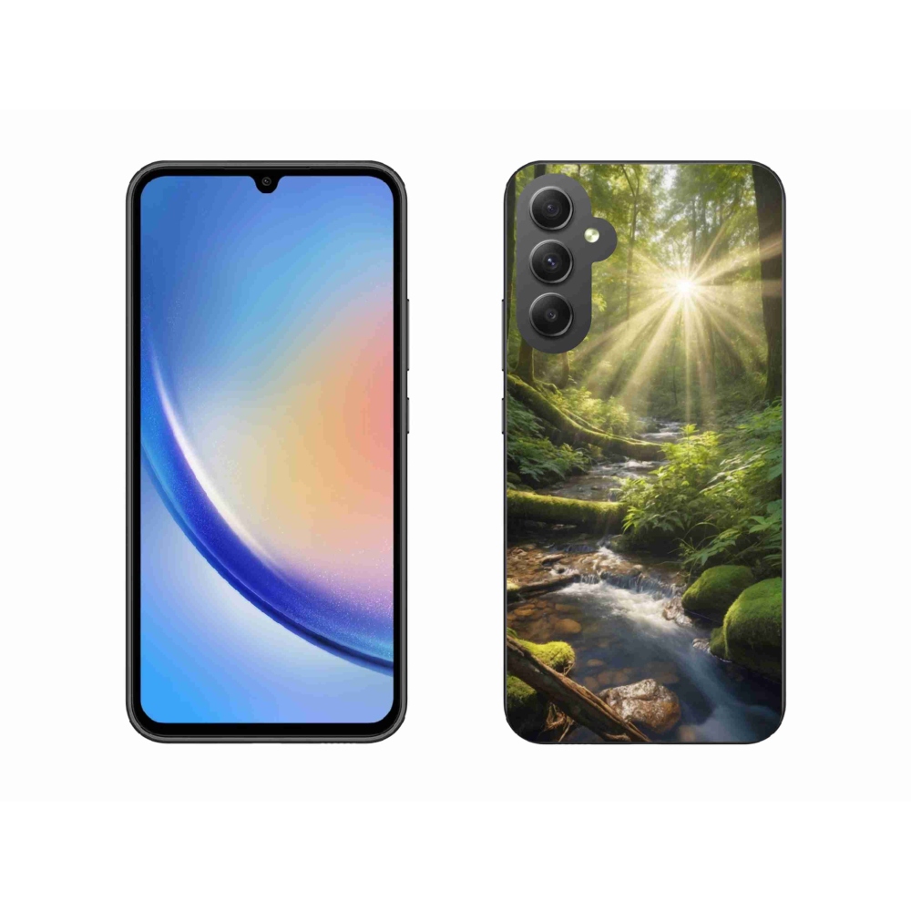 Gél borítás mmCase Samsung Galaxy A34 5G - erdő mélysége