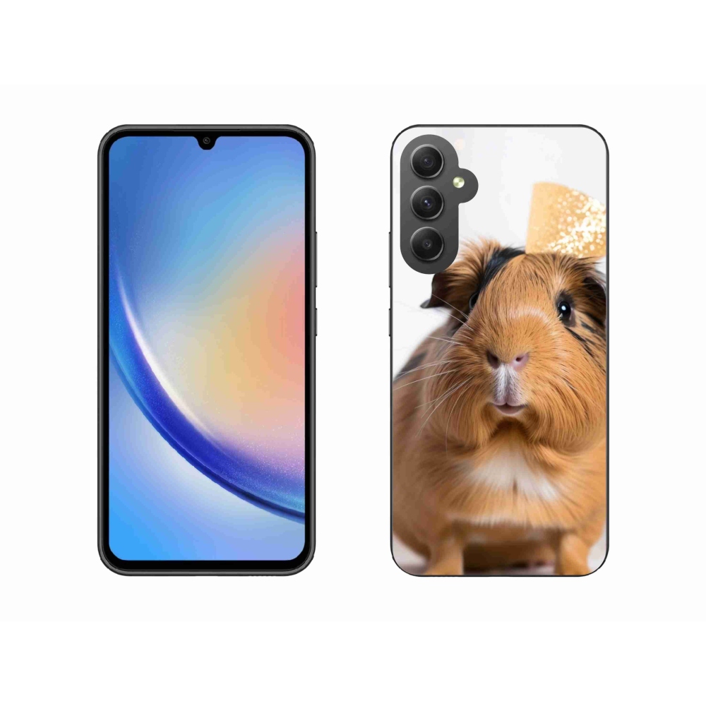 Zselés borítás mmCase Samsung Galaxy A34 5G - barna tengerimalachoz