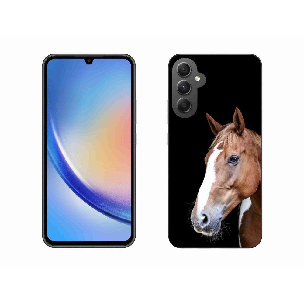 Zselés borítás mmCase Samsung Galaxy A34 5G - barna ló 3