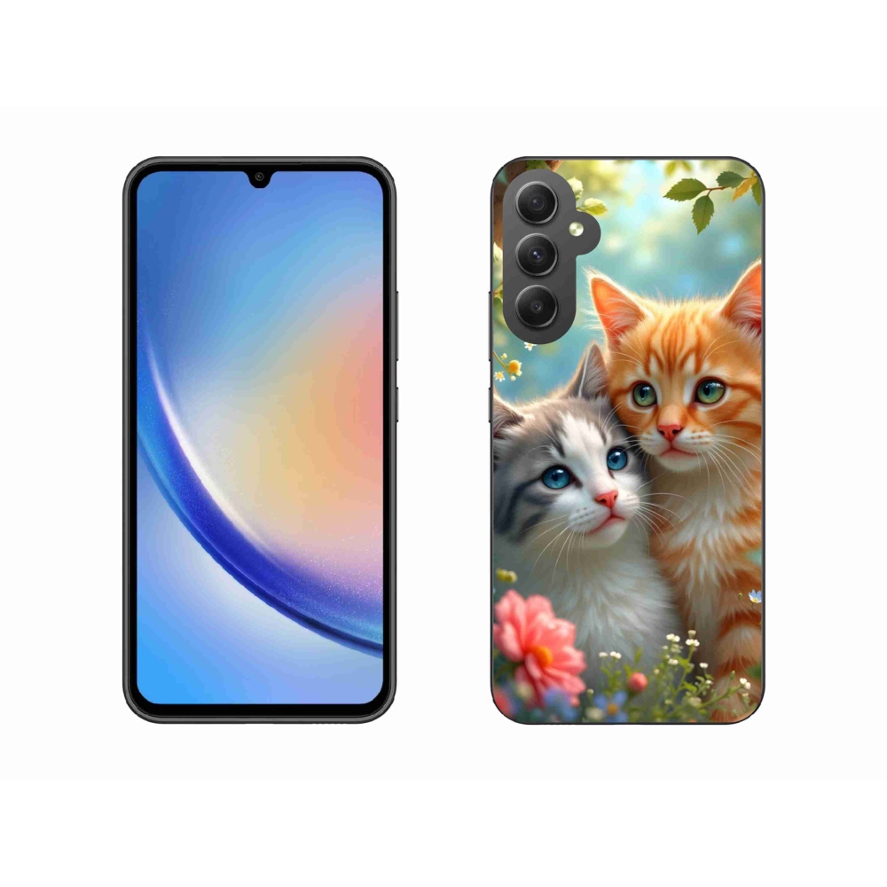 Gél borítás mmCase Samsung Galaxy A34 5G - macskaszerelem 2