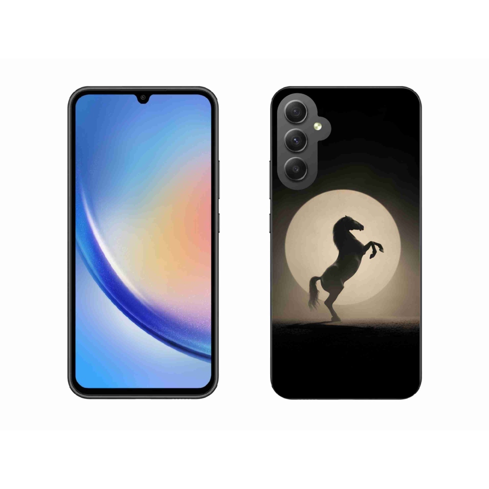 Zselés borítás mmCase Samsung Galaxy A34 5G - ló sziluettje