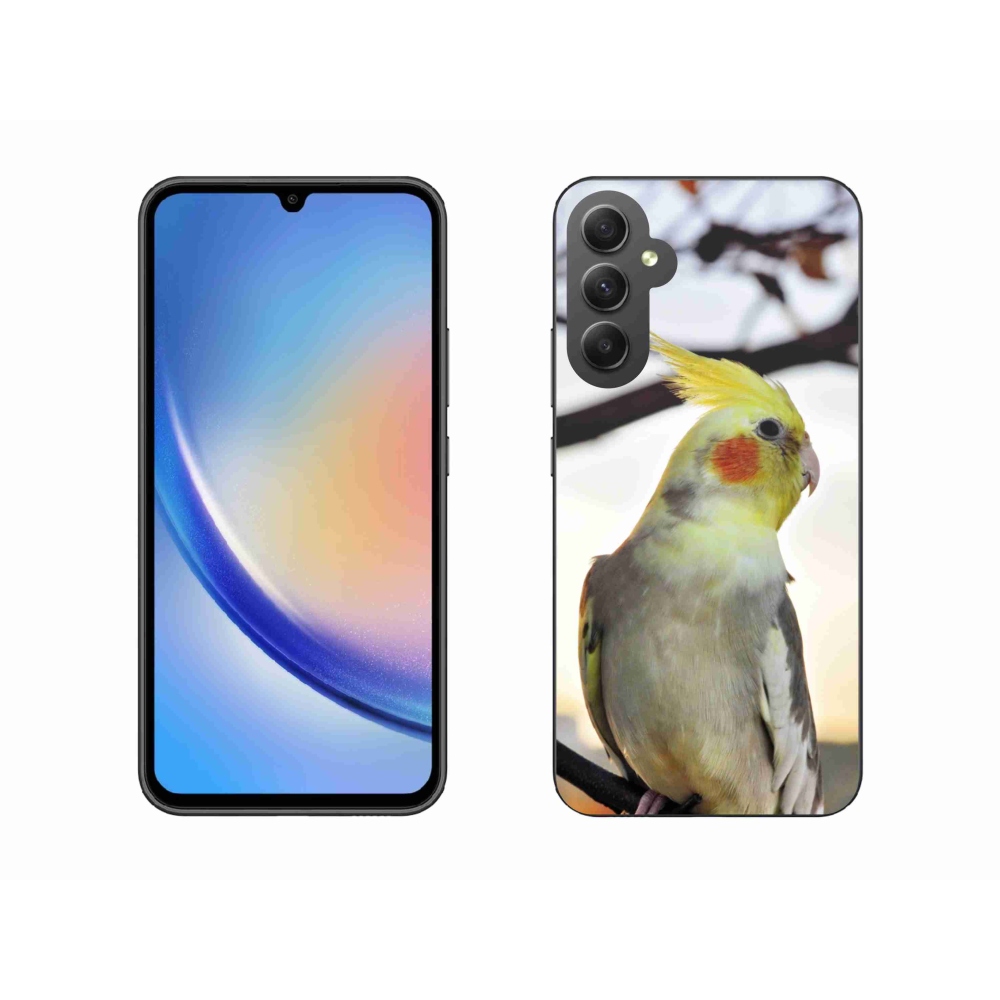 Gél borítás mmCase Samsung Galaxy A34 5G - papagáj korela