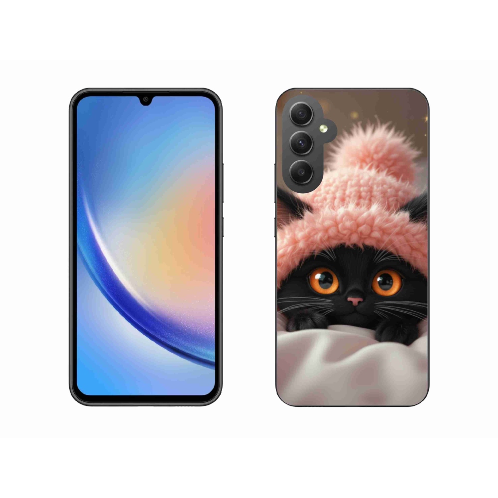 Gél borítás mmCase Samsung Galaxy A34 5G - aranyos cica 7