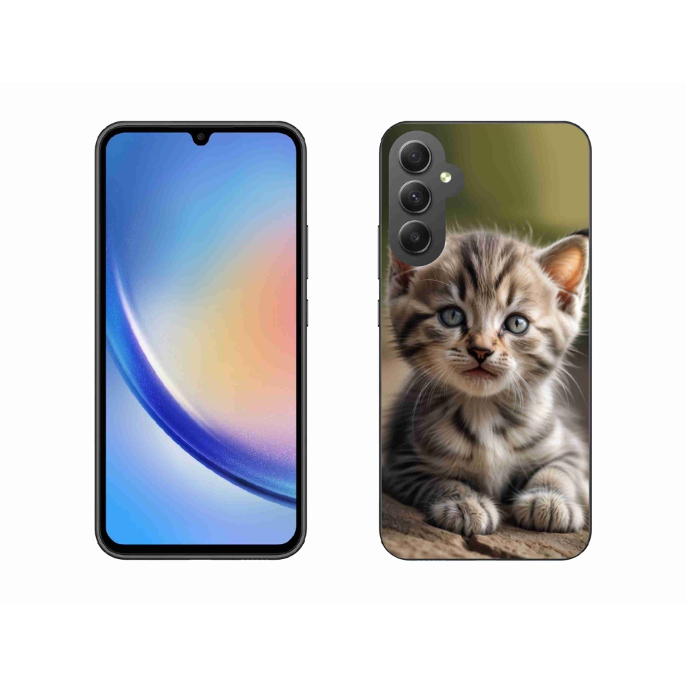 Gél borító mmCase Samsung Galaxy A34 5G - aranyos cica 9