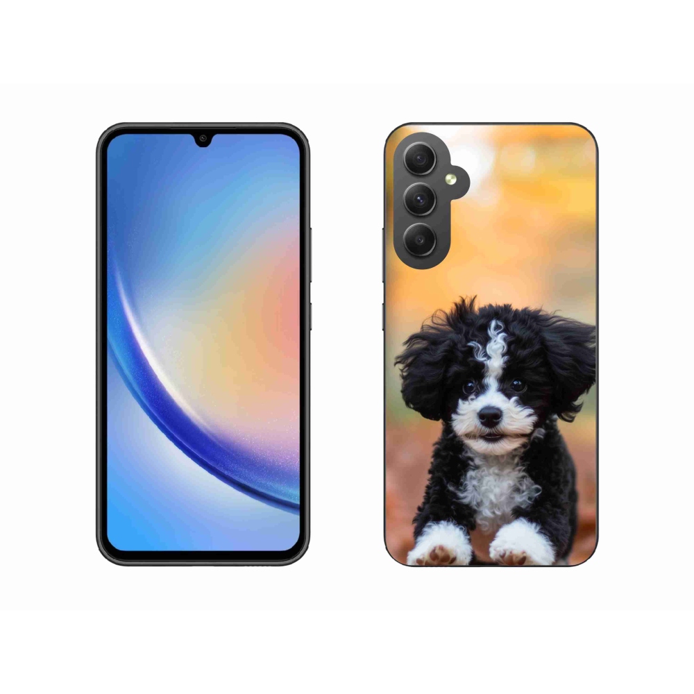 Gél borítás mmCase Samsung Galaxy A34 5G - aranyos kiskutya 2