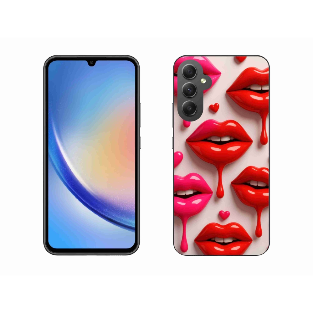 Zselés borítás mmCase Samsung Galaxy A34 5G - ajkak 2