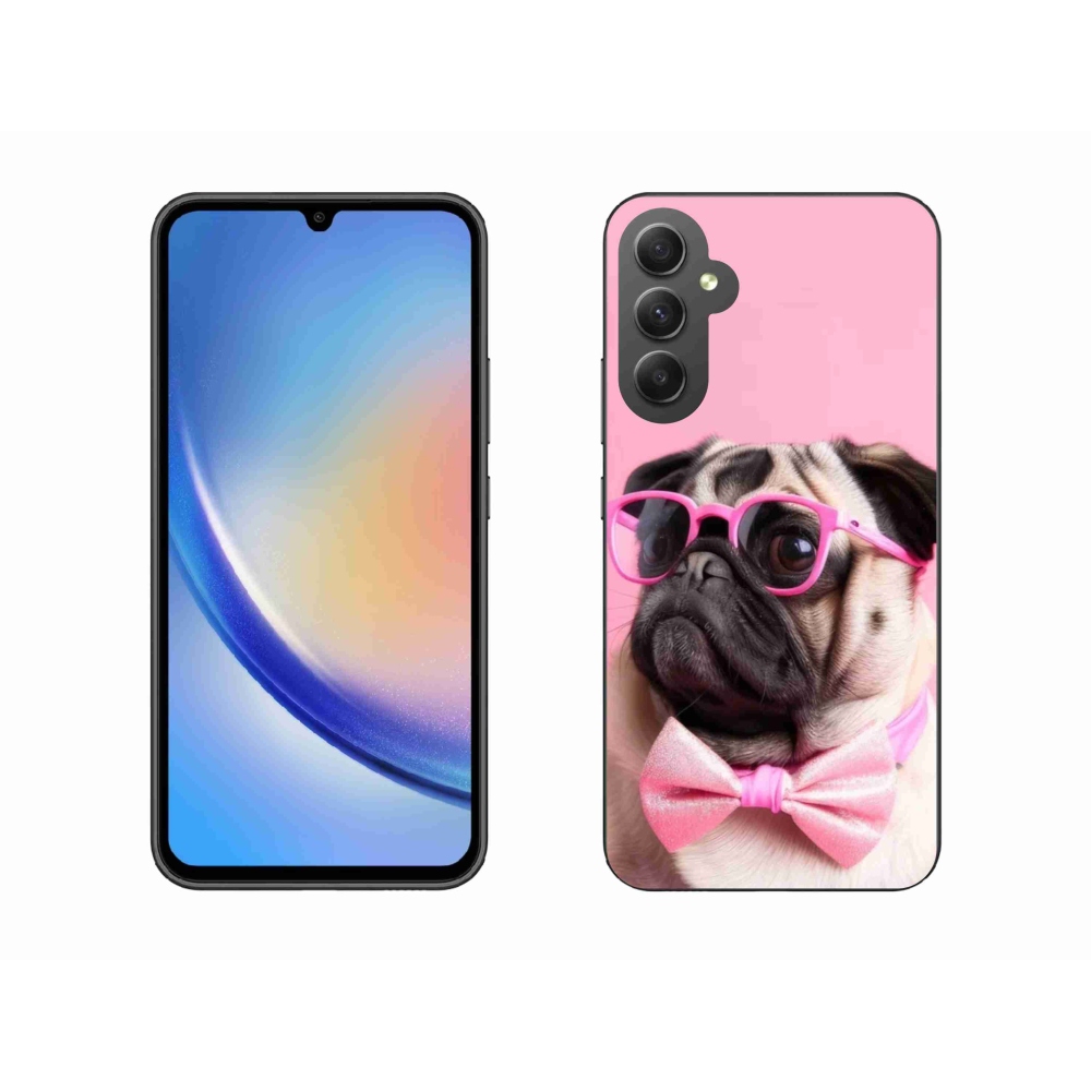 Gél borító mmCase Samsung Galaxy A34 5G - stílusos mopsz - Samsung Galaxy A34 5G - gél tok